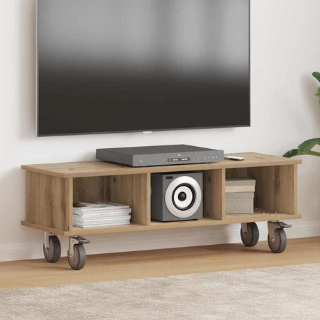 Vidaxl tv-standaard 100 x 35 x 35 cm artisan eiken bewerkt hout