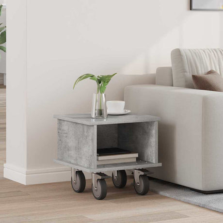 Vidaxl tv-standaard 37 x 35 x 35 cm beton grijs bewerkt hout
