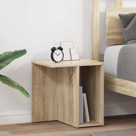 Vidaxl bijzettafel 2 st sonoma eiken 37 x 32 x 40 cm bewerkt hout
