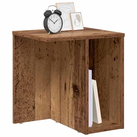 Vidaxl bijzettafel 2 st oudhout 37 x 32 x 40 cm bewerkt hout