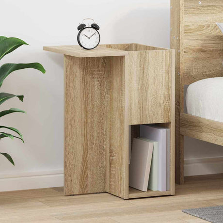 Vidaxl bijzettafel sonoma eiken 35 x 40 x 55 cm bewerkt hout