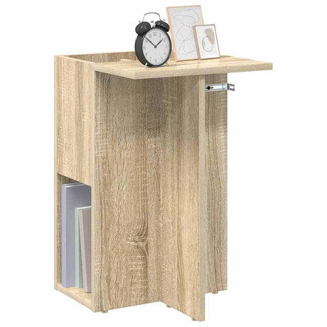 Vidaxl bijzettafel sonoma eiken 35 x 40 x 55 cm bewerkt hout