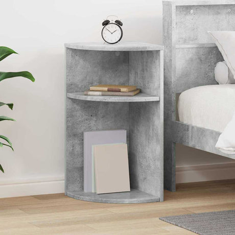 Vidaxl bijzettafel 29,5 x 29,5 x 60 cm bewerkt hout beton grijs