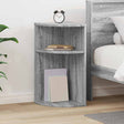 Vidaxl bijzettafel 29,5 x 29,5 x 60 cm bewerkt hout grijs sonoma