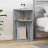 Vidaxl bijzettafel 29,5 x 29,5 x 60 cm bewerkt hout grijs sonoma