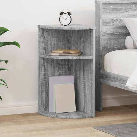 Vidaxl bijzettafel 29,5 x 29,5 x 60 cm bewerkt hout grijs sonoma