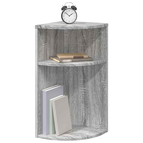 Vidaxl bijzettafel 29,5 x 29,5 x 60 cm bewerkt hout grijs sonoma