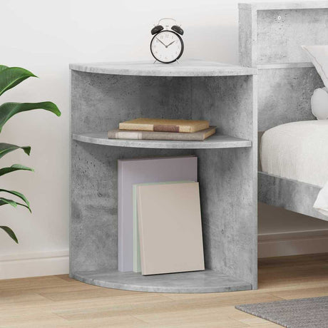 Vidaxl bijzettafel 39,5 x 39,5 x 60 cm bewerkt hout beton grijs