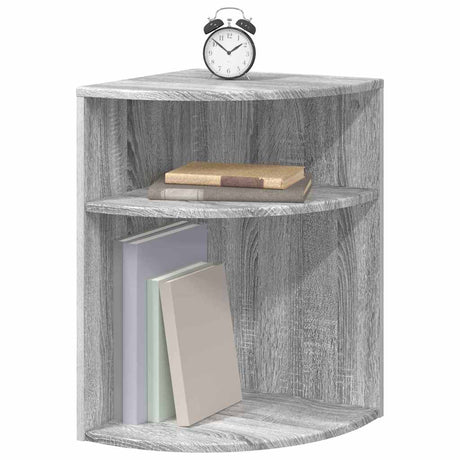 Vidaxl bijzettafel 39,5 x 39,5 x 60 cm bewerkt hout grijs sonoma