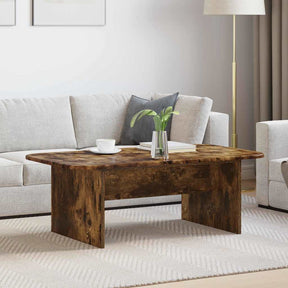 Vidaxl salontafel gerookt eiken 93 x 53 x 33 cm bewerkt hout