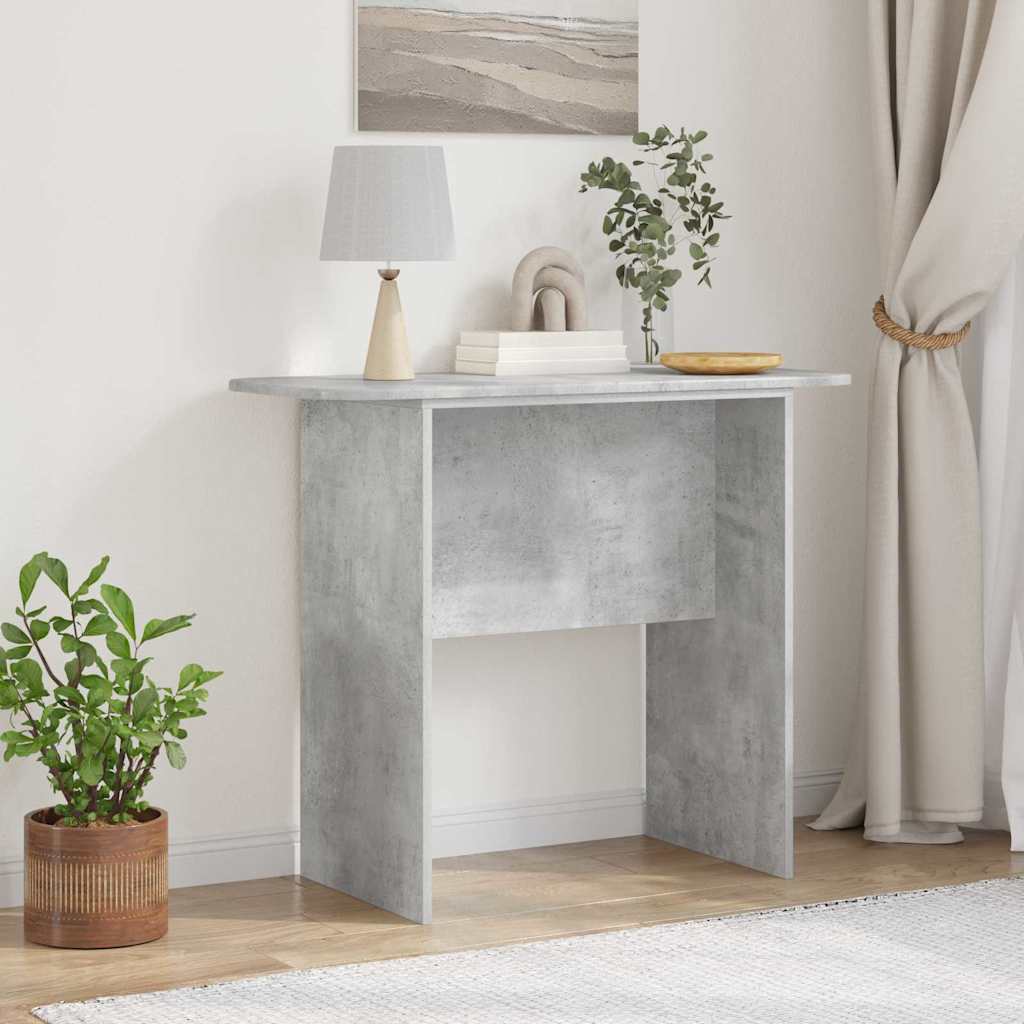 Vidaxl wandtafel beton grijs 93 x 40 x 75 cm bewerkt hout