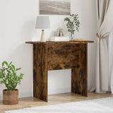 Vidaxl wandtafel gerookt eiken 93 x 40 x 75 cm bewerkt hout