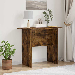 Vidaxl wandtafel gerookt eiken 93 x 40 x 75 cm bewerkt hout