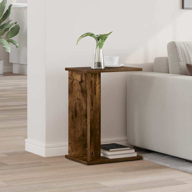 Vidaxl bijzettafel gerookt eiken 35 x 25 x 50 cm bewerkt hout