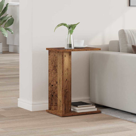 Vidaxl bijzettafel oudhout 35 x 25 x 50 cm bewerkt hout