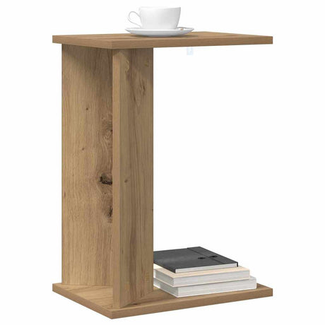 Vidaxl bijzettafel artisan eiken 35 x 25 x 50 cm bewerkt hout