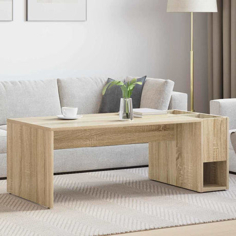 Vidaxl salontafel sonoma eiken 101,5 x 50 x 37 cm bewerkt hout