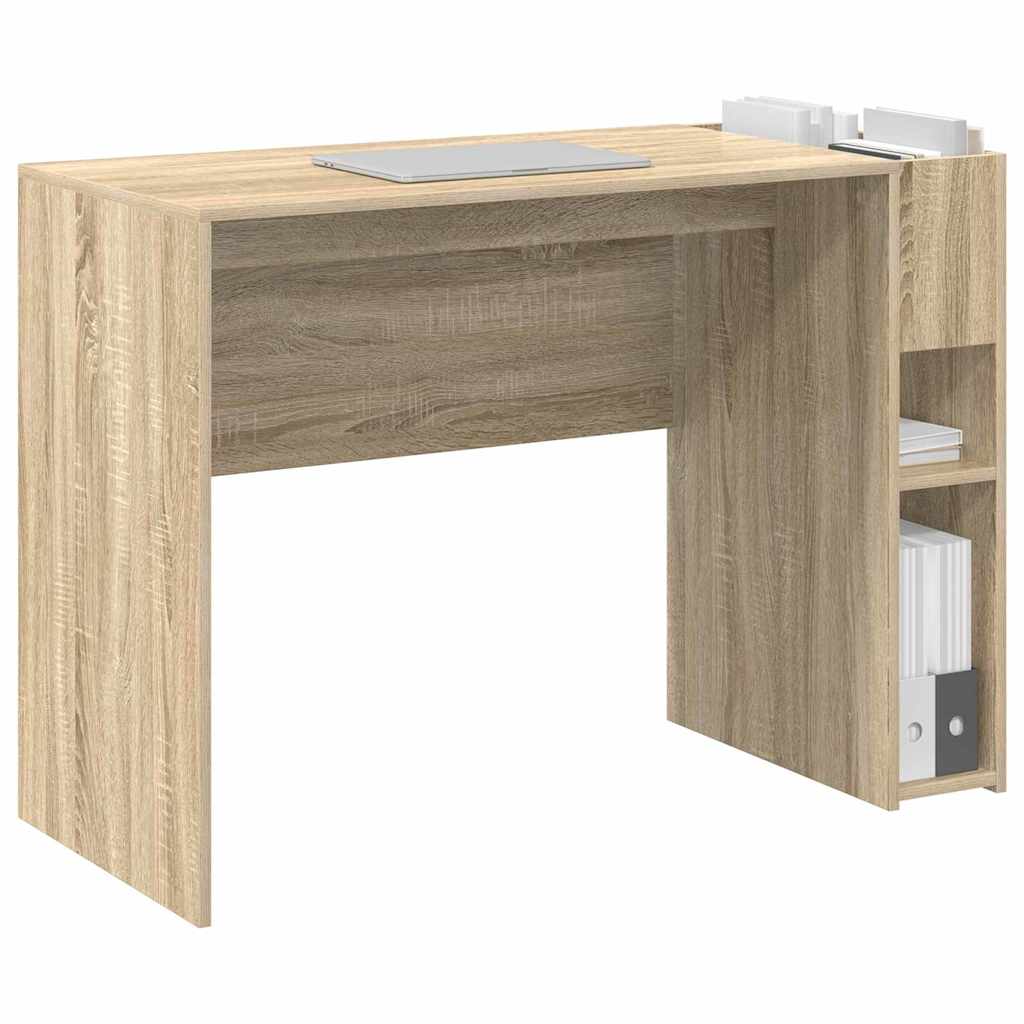 Vidaxl bureau sonoma eiken bewerkt hout 109 x 50 x 78 cm