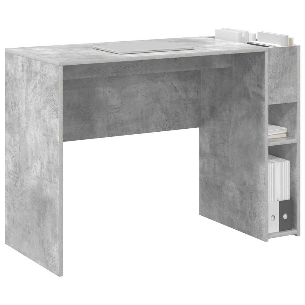 Vidaxl bureau beton grijs bewerkt hout 109 x 50 x 78 cm