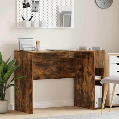 Vidaxl bureau gerookt eiken bewerkt hout 109 x 50 x 78 cm