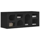 Vidaxl tv-kast elst 100 x 35 x 40 cm zwart bewerkt hout