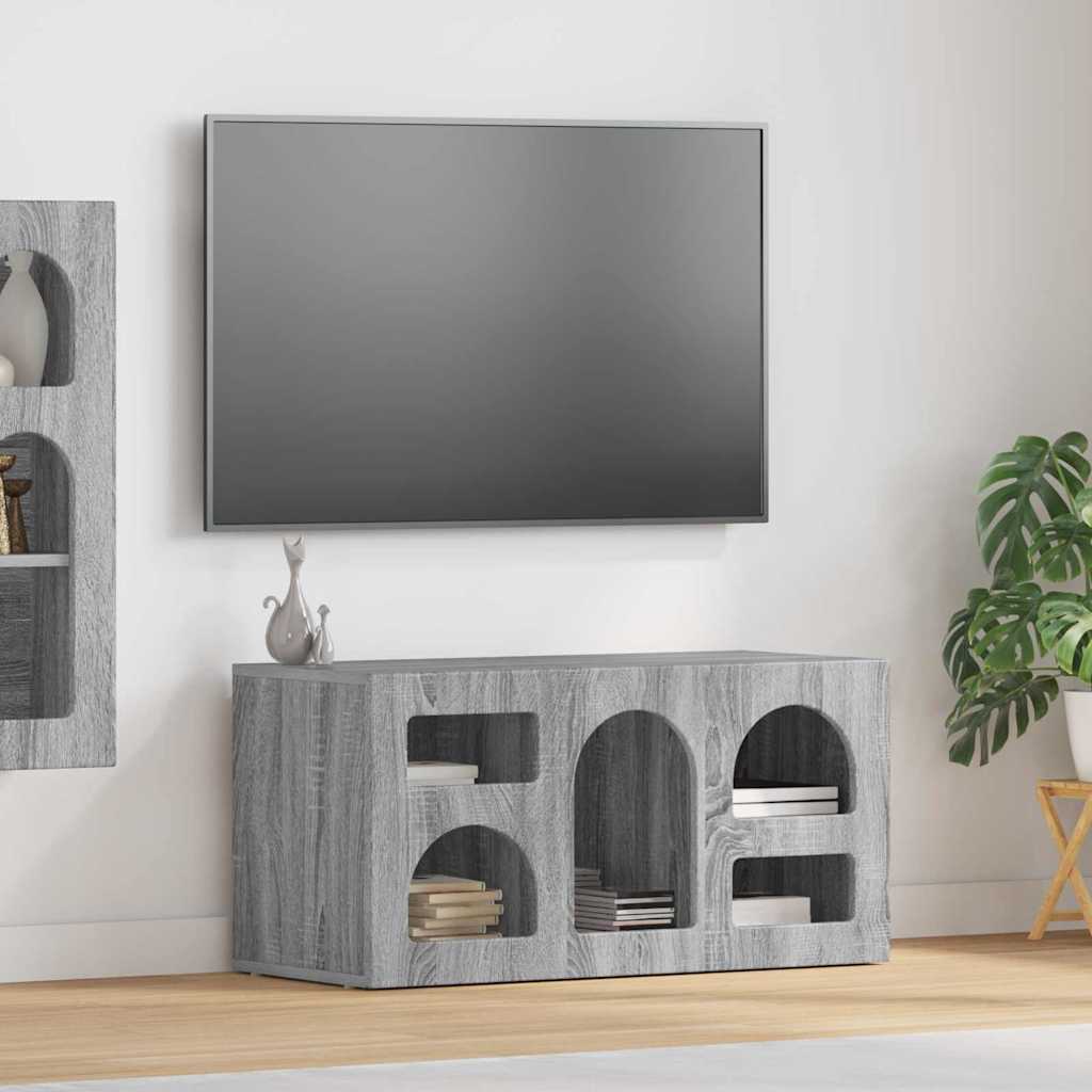 Vidaxl tv-kast elst 80 x 35 x 40 cm grijs sonoma bewerkt hout