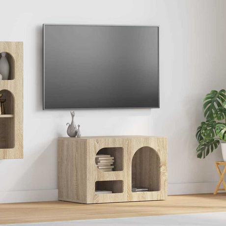 Vidaxl tv-kast elst 60 x 35 x 40 cm sonoma eiken bewerkt hout