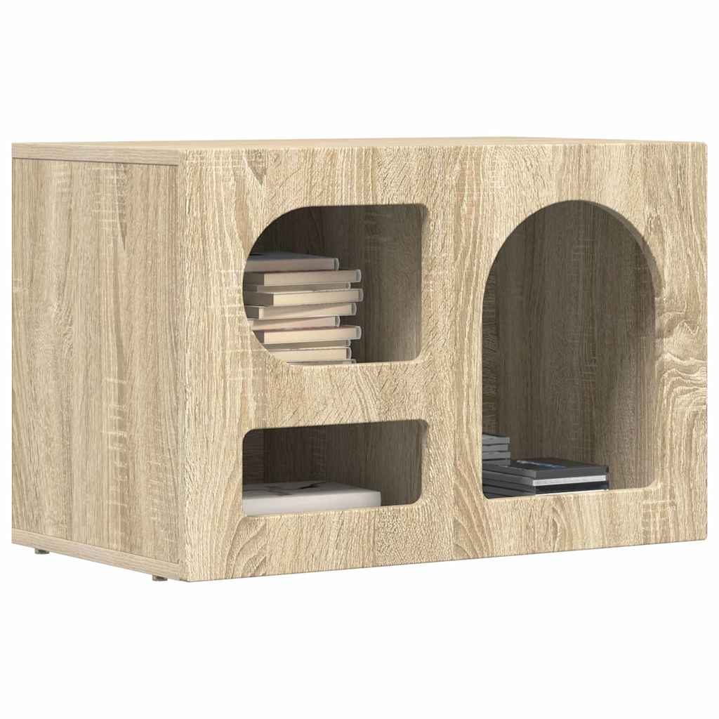 Vidaxl tv-kast elst 60 x 35 x 40 cm sonoma eiken bewerkt hout