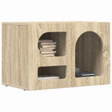 Vidaxl tv-kast elst 60 x 35 x 40 cm sonoma eiken bewerkt hout