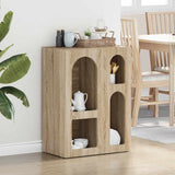 Vidaxl dressoir elst sonoma eiken 59 x 35 x 80.5 cm bewerkt hout