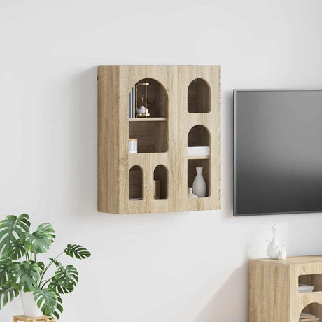 Vidaxl hangkast elst sonoma eiken 59 x 20 x 71,5 cm bewerkt hout