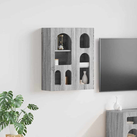 Vidaxl hangkast elst grijs sonoma 59 x 20 x 71,5 cm bewerkt hout