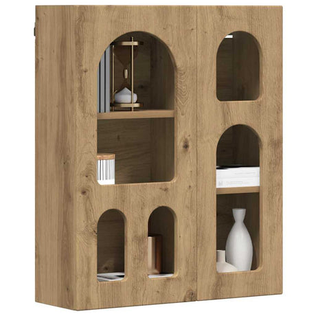 Vidaxl hangkast elst artisanaal eiken 59 x 20 x 71,5 cm bewerkt hout