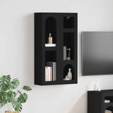 Vidaxl hangkast met plank elst zwart 59 x 20 x 100 cm bewerkt hout