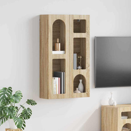 Vidaxl hangkast elst sonoma eiken 59 x 20 x 100 cm bewerkt hout