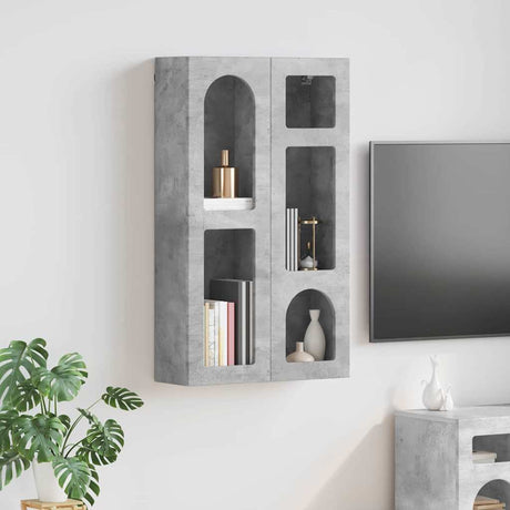 Vidaxl hangkast elst betongrijs 59 x 20 x 100 cm bewerkt hout