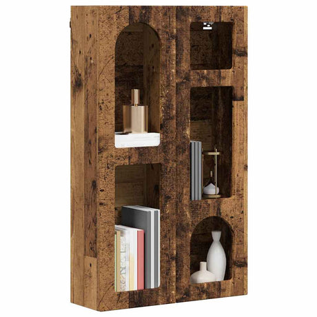 Vidaxl hangkast met plank elst oud hout 59 x 20 x 100 cm bewerkt hout