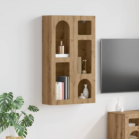 Vidaxl hangkast elst artisanaal eiken 59 x 20 x 100 cm bewerkt hout