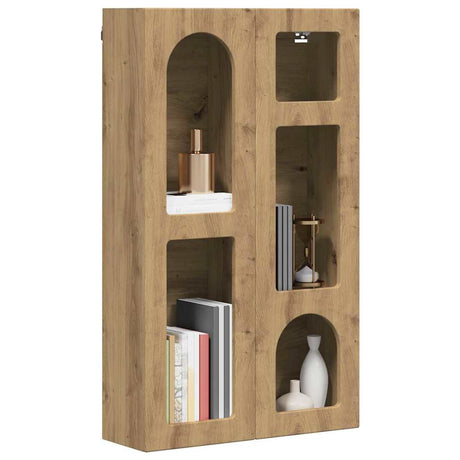 Vidaxl hangkast elst artisanaal eiken 59 x 20 x 100 cm bewerkt hout