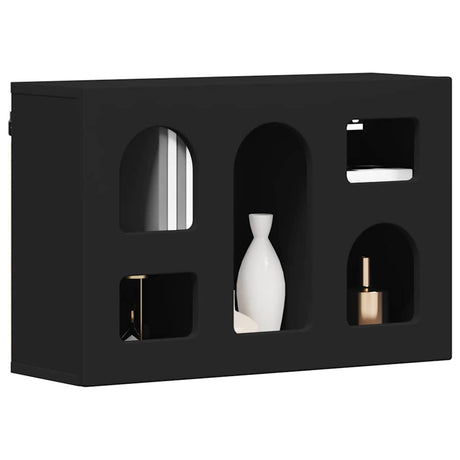 Vidaxl hangkast met plank elst zwart 60 x 20 x 40 cm bewerkt hout