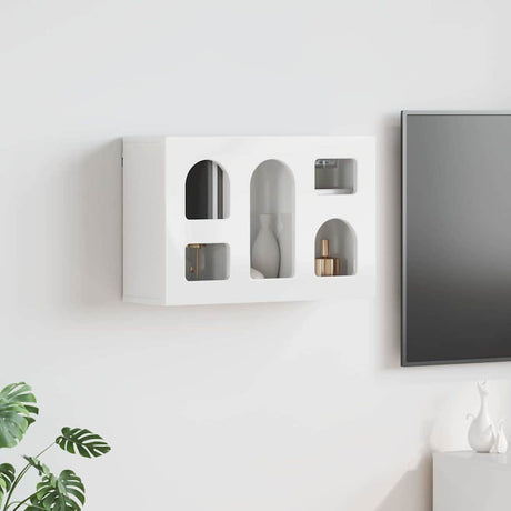 Vidaxl hangkast elst hoogglans wit 60 x 20 x 40 cm bewerkt hout