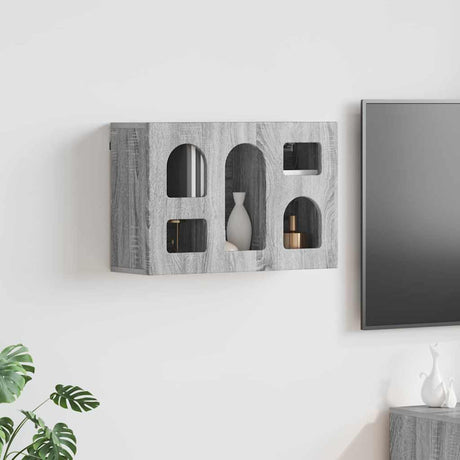 Vidaxl hangkast elst grijs sonoma 60 x 20 x 40 cm bewerkt hout