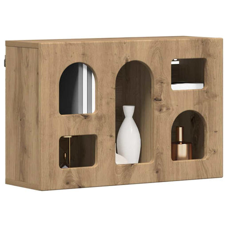Vidaxl hangkast elst artisanaal eiken 60 x 20 x 40 cm bewerkt hout