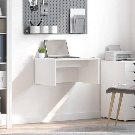 Vidaxl wandbureau wit bewerkt hout 60 x 45 x 30 cm