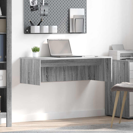 Vidaxl wandbureau grijs sonoma bewerkt hout 100 x 45 x 30 cm