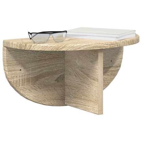 Vidaxl wandplank muurmontage sonoma eiken 38 x 19 x 19 cm bewerkt hout