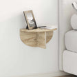 Vidaxl wandplank 2 st sonoma eiken 38 x 19 x 19 cm bewerkt hout