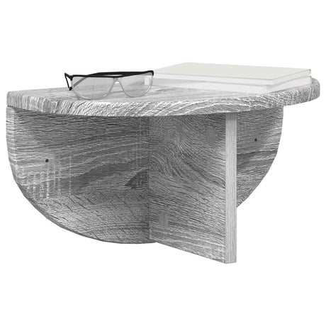 Vidaxl wandplank muurmontage grijs sonoma 38 x 19 x 19 cm bewerkt hout