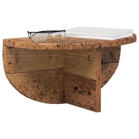 Vidaxl wandplank 2 st oudhout 38 x 19 x 19 cm bewerkt hout