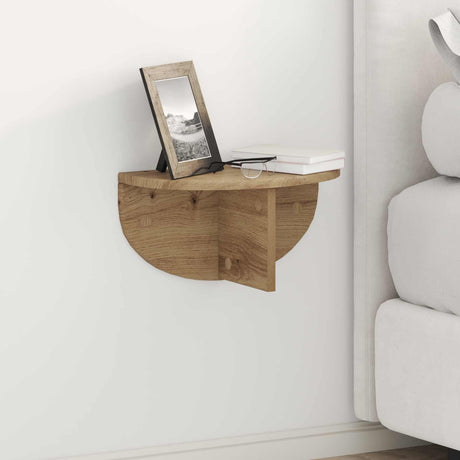 Vidaxl wandplank 2 st artisan eiken 38 x 19 x 19 cm bewerkt hout